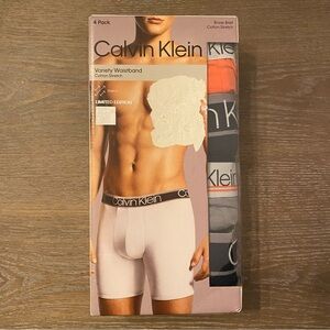 CALVIN KLEIN Variety Waistband Cotton Stretch Boxer Brief LIMITED EDITION (4 pk)